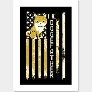 Vintage - The Dogefather Flag Posters and Art